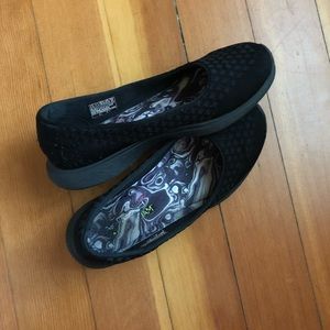 Black Sketcher Go Walk flats